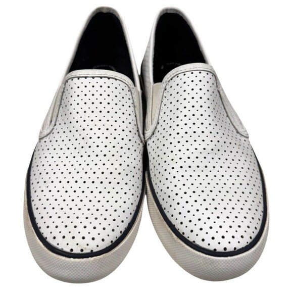Sperry Top-Sider Sneakers Loafers Womans 9M White Leather Memory Foam Perforated - Picture 7 of 12